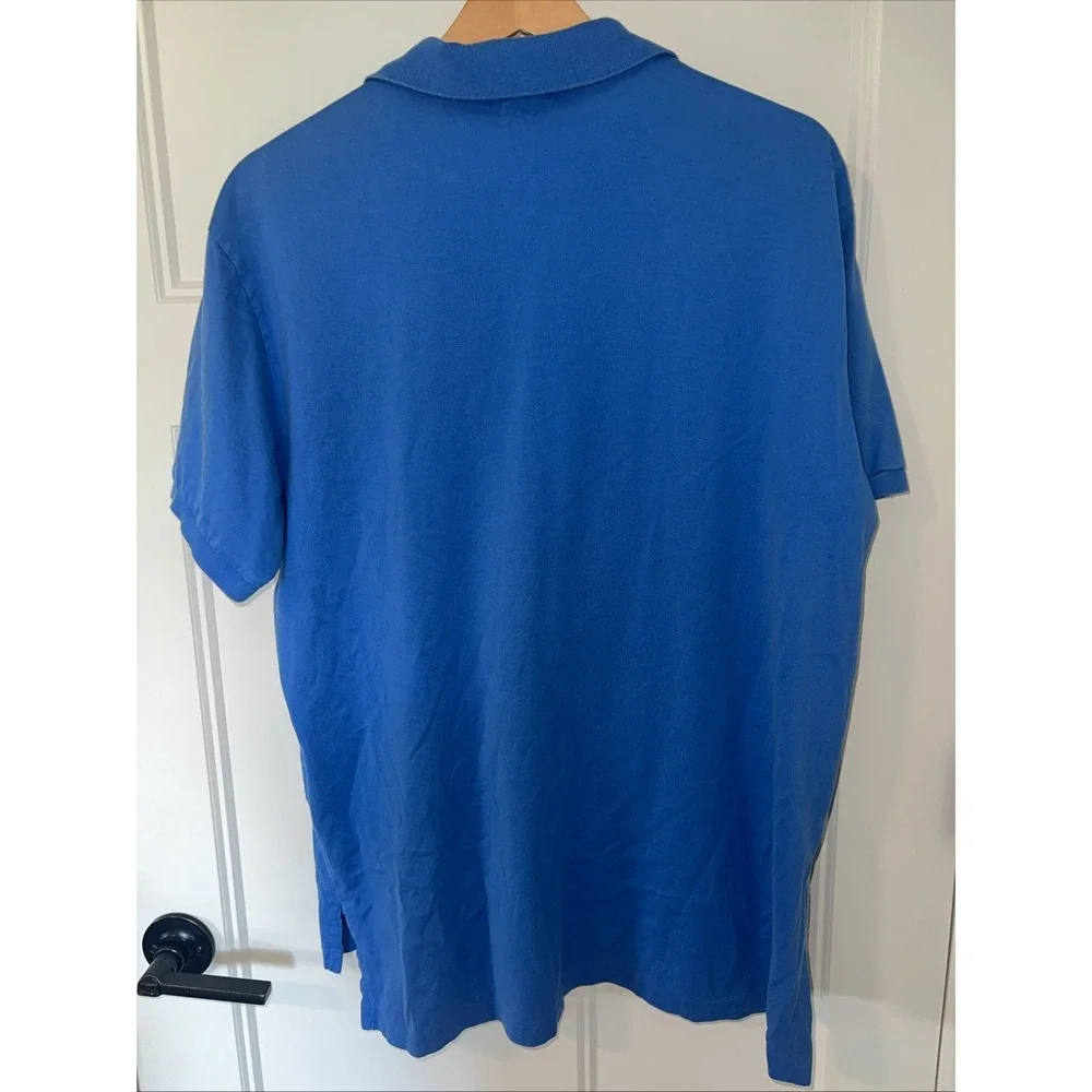 Polo Ralph Lauren Mens Polo Golf Shirt XL Blue Collared Custom Fit‎ Stretch